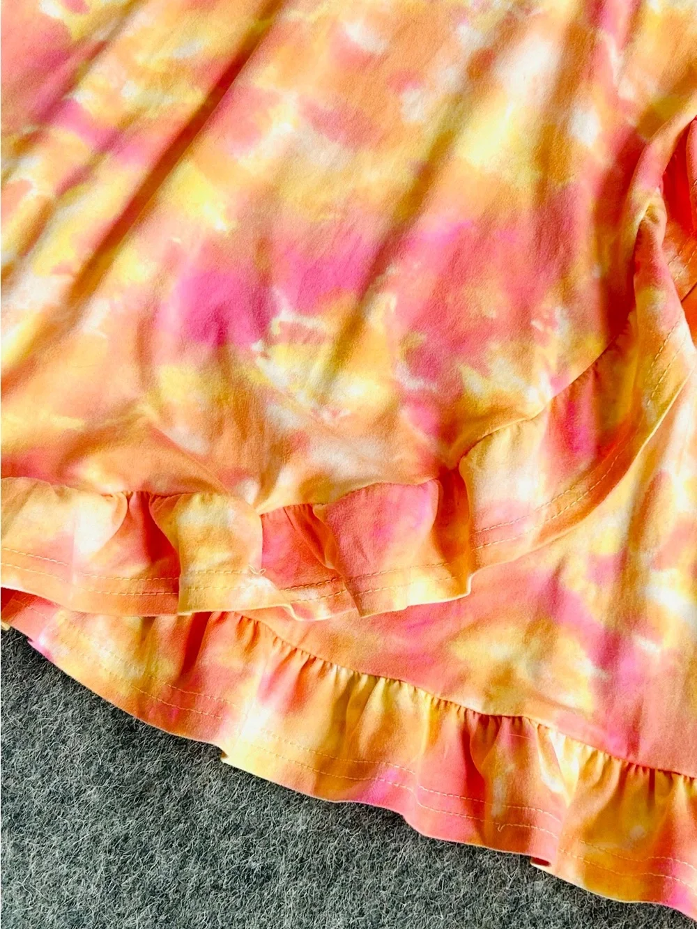 Girls' sz 10 years Tie-Dye Dress Bow